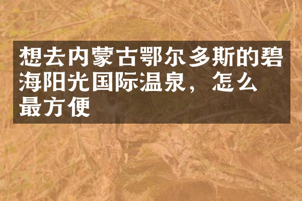 想去内蒙古鄂尔多斯的碧海阳光国际温泉，怎么去最方便