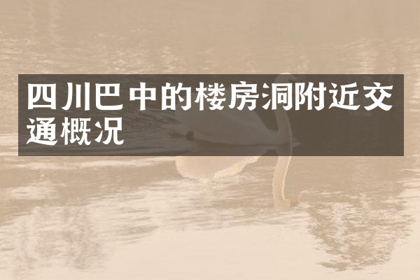 四川巴中的楼房洞附近交通概况