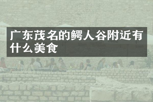 广东茂名的鳄人谷附近有什么美食
