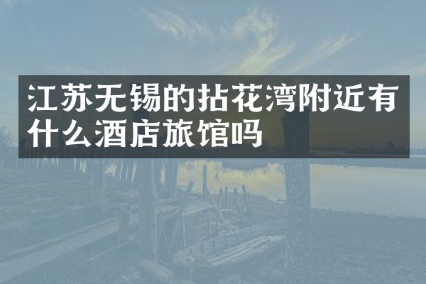 江苏无锡的拈花湾附近有什么酒店旅馆吗