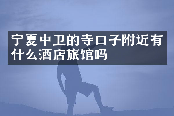 宁夏中卫的寺口子附近有什么酒店旅馆吗