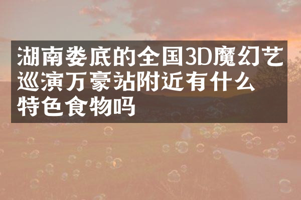 湖南娄底的全国3D魔幻艺术巡演万豪站附近有什么特色食物吗