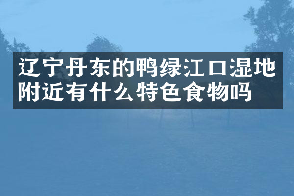 辽宁丹东的鸭绿江口湿地附近有什么特色食物吗