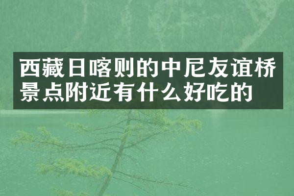 西藏日喀则的中尼友谊桥景点附近有什么好吃的