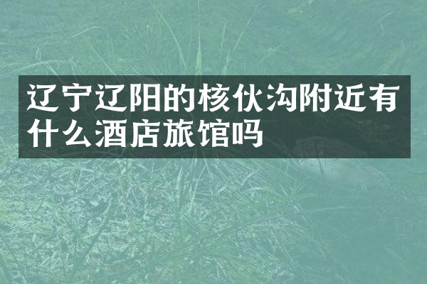 辽宁辽阳的核伙沟附近有什么酒店旅馆吗