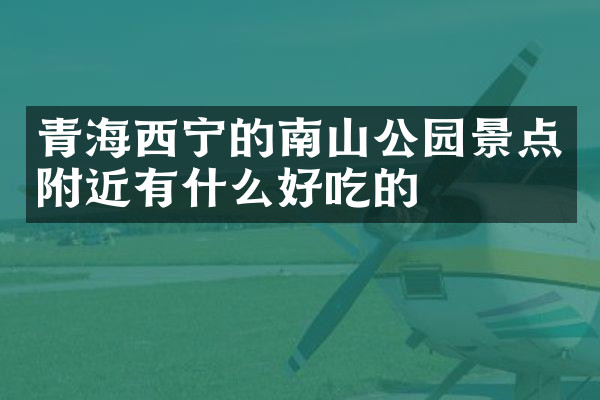 青海西宁的南山公园景点附近有什么好吃的