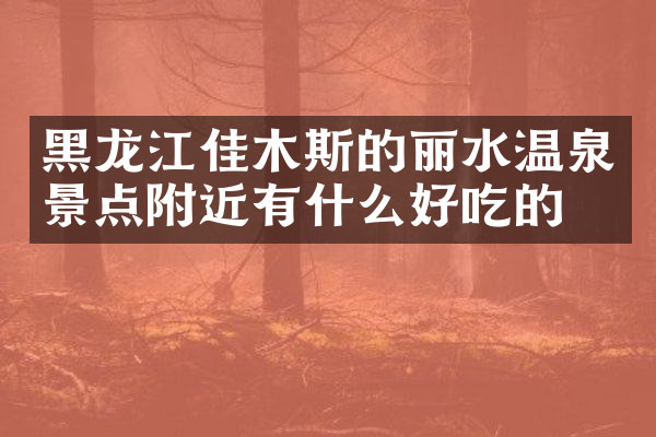 黑龙江佳木斯的丽水温泉景点附近有什么好吃的