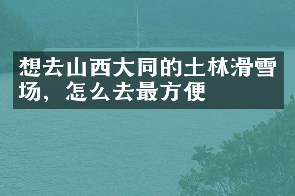 想去山西大同的土林滑雪场，怎么去最方便