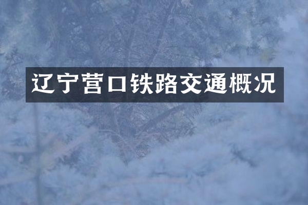 辽宁营口铁路交通概况