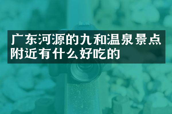 广东河源的九和温泉景点附近有什么好吃的
