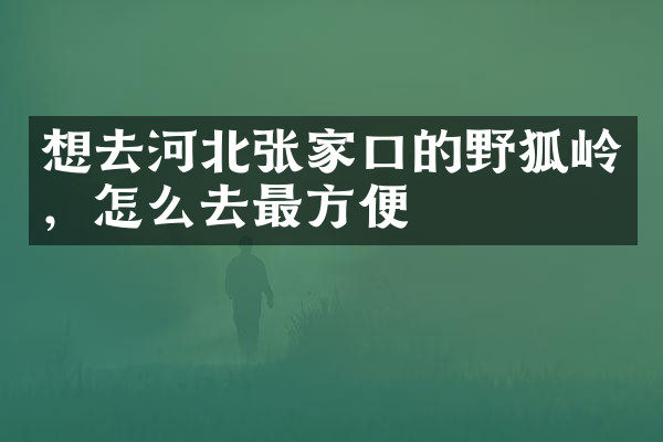 想去河北张家口的野狐岭，怎么去最方便