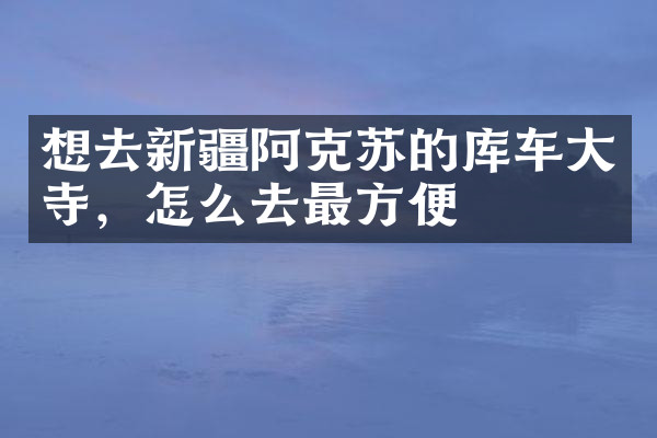 想去新疆阿克苏的库车大寺，怎么去最方便
