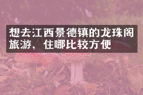 想去江西景德镇的龙珠阁旅游，住哪比较方便