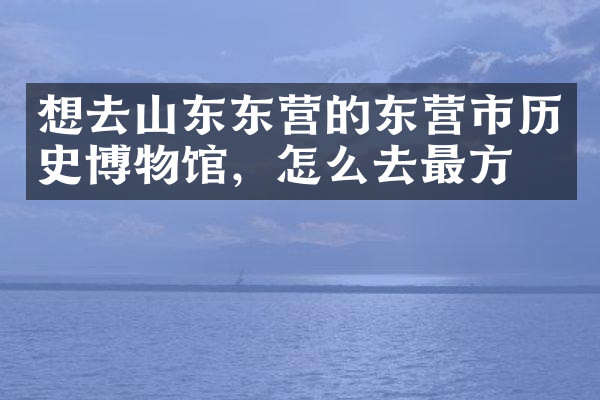想去山东东营的东营市历史博物馆，怎么去最方便