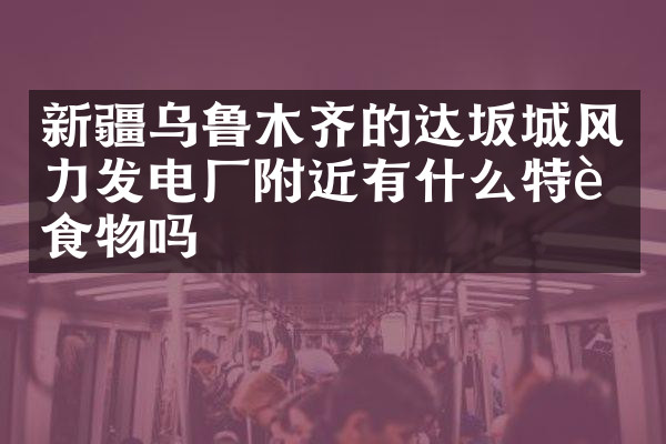 新疆乌鲁木齐的达坂城风力发电厂附近有什么特色食物吗