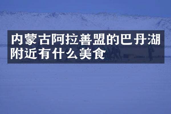 内蒙古阿拉善盟的巴丹湖附近有什么美食