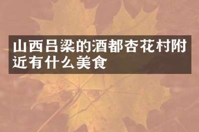 山西吕梁的酒都杏花村附近有什么美食