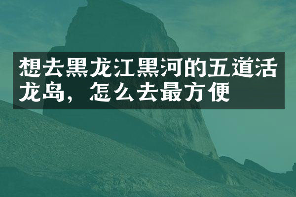想去黑龙江黑河的五道活龙岛，怎么去最方便