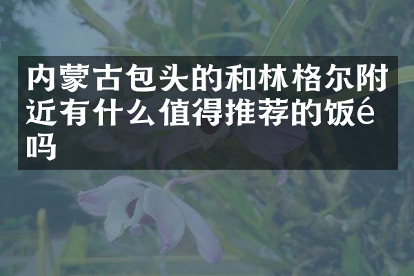 内蒙古包头的和林格尔附近有什么值得推荐的饭馆吗