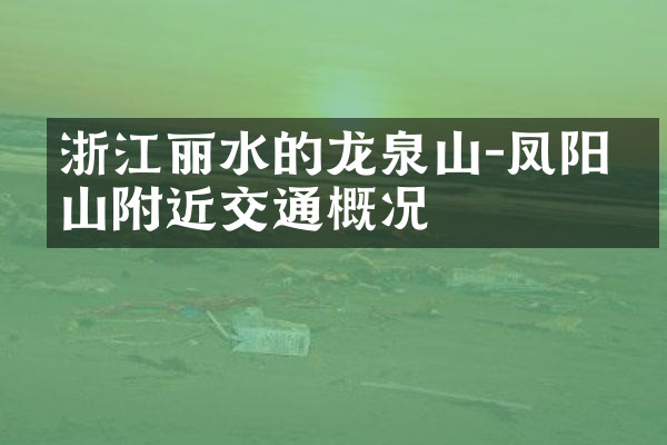 浙江丽水的龙泉山－凤阳山附近交通概况