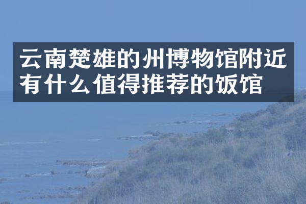 云南楚雄的州博物馆附近有什么值得推荐的饭馆吗