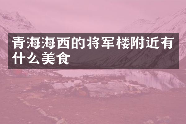 青海海西的将军楼附近有什么美食