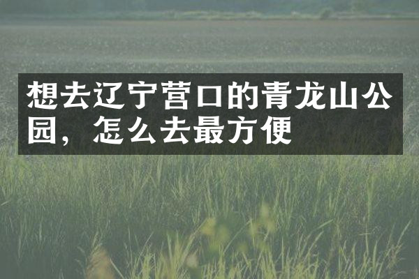 想去辽宁营口的青龙山公园，怎么去最方便