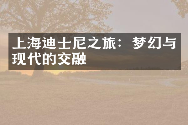 上海迪士尼之旅：梦幻与现代的交融