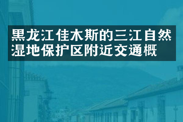 黑龙江佳木斯的三江自然湿地保护区附近交通概况