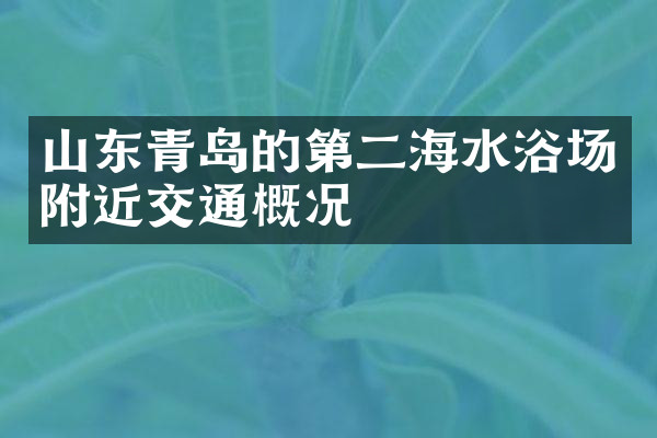 山东青岛的第二海水浴场附近交通概况
