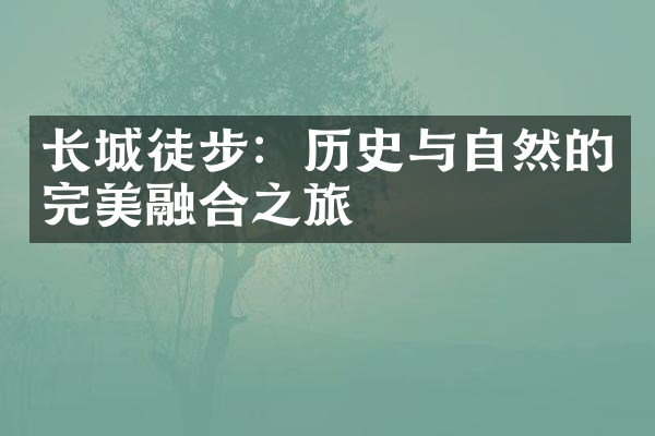 长城徒步：历史与自然的完美融合之旅