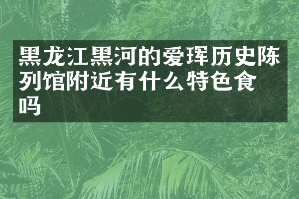 黑龙江黑河的爱珲历史陈列馆附近有什么特色食物吗
