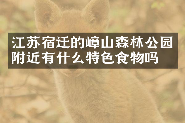 江苏宿迁的嶂山森林公园附近有什么特色食物吗