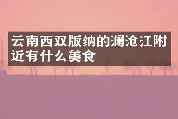 云南西双版纳的澜沧江附近有什么美食