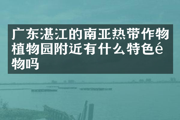 广东湛江的南亚热带作物植物园附近有什么特色食物吗