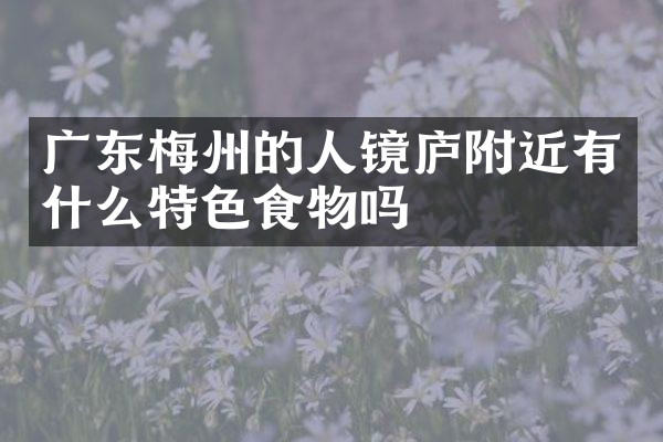 广东梅州的人镜庐附近有什么特色食物吗
