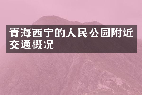 青海西宁的人民公园附近交通概况