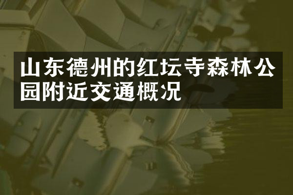 山东德州的红坛寺森林公园附近交通概况