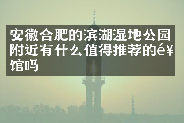 安徽合肥的滨湖湿地公园附近有什么值得推荐的饭馆吗