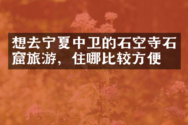想去宁夏中卫的石空寺石窟旅游，住哪比较方便