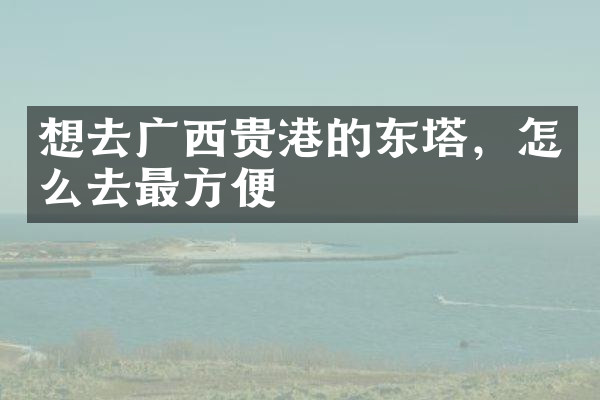 想去广西贵港的东塔，怎么去最方便