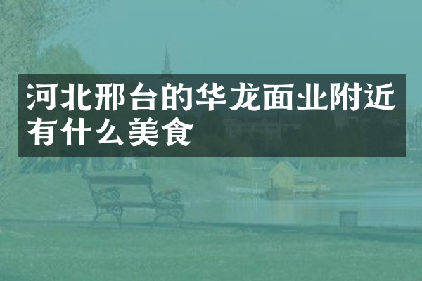 河北邢台的华龙面业附近有什么美食