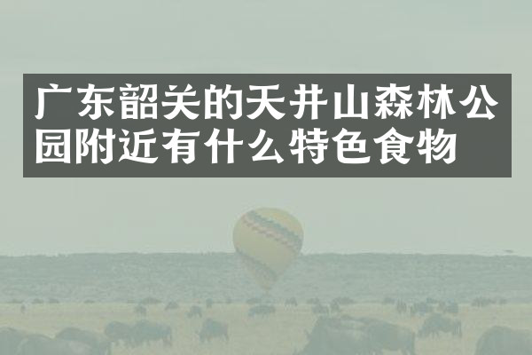 广东韶关的天井山森林公园附近有什么特色食物吗