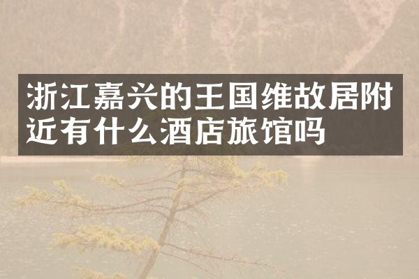 浙江嘉兴的王国维故居附近有什么酒店旅馆吗
