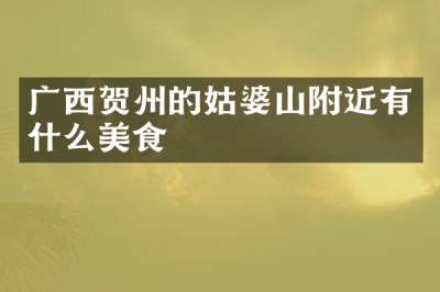 广西贺州的姑婆山附近有什么美食