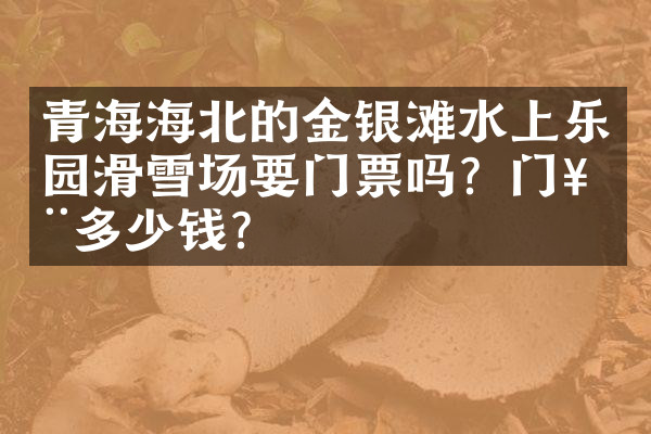 青海海北的金银滩水上乐园滑雪场要门票吗？门票多少钱？