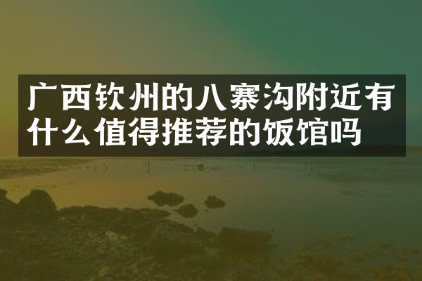 广西钦州的八寨沟附近有什么值得推荐的饭馆吗
