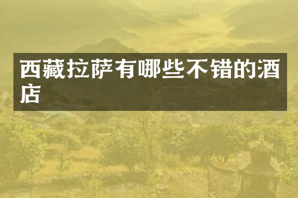 西藏拉萨有哪些不错的酒店