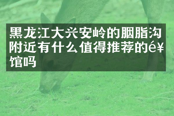 黑龙江大兴安岭的胭脂沟附近有什么值得推荐的饭馆吗