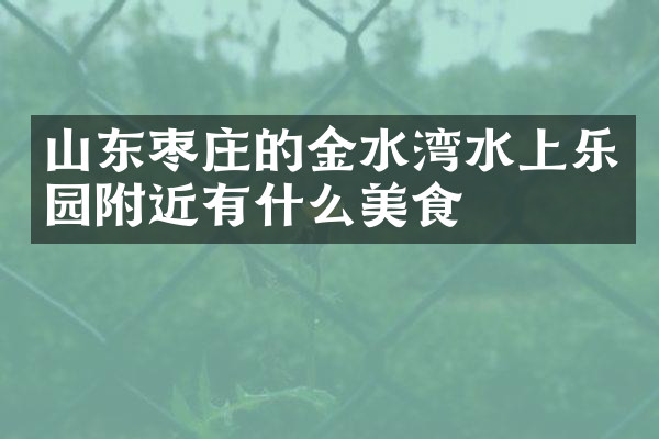 山东枣庄的金水湾水上乐园附近有什么美食